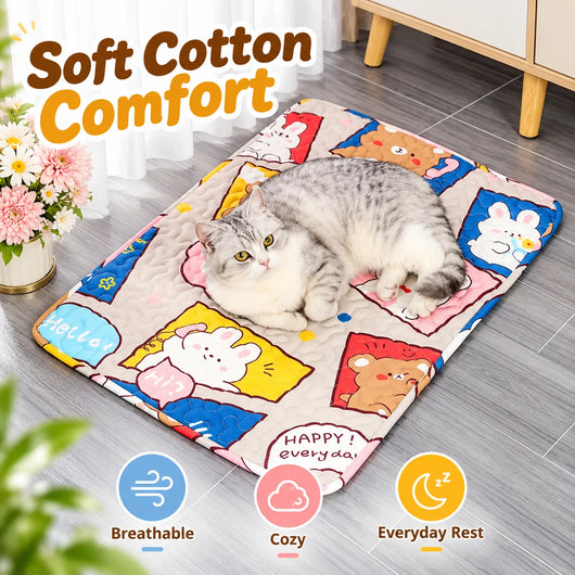 Pawxify Washable Pet Mat – Soft Cotton & Waterproof Backing