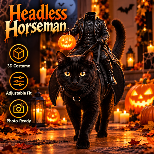 Pawxify Headless Horseman Halloween Pet Costume