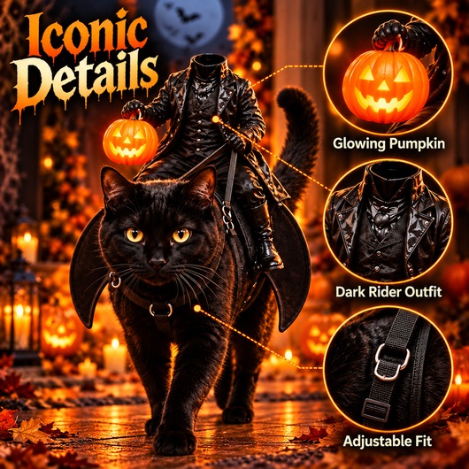 Pawxify Headless Horseman Halloween Pet Costume