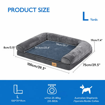 Pawxify CloudRest Orthopedic Bolster Dog Bed