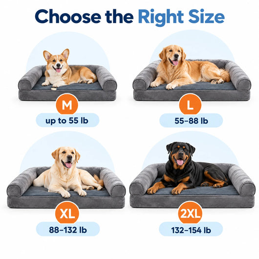 Pawxify CloudRest Orthopedic Bolster Dog Bed