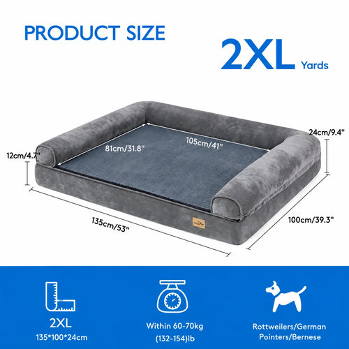 Pawxify CloudRest Orthopedic Bolster Dog Bed