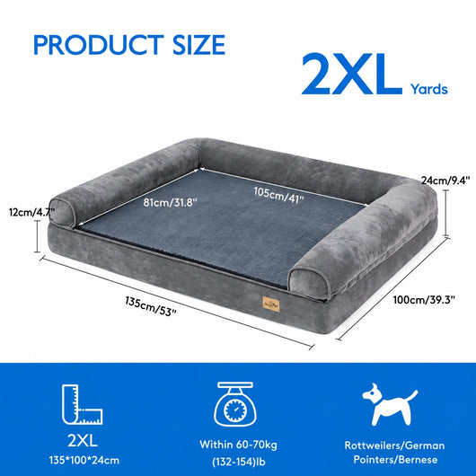 Pawxify CloudRest Orthopedic Bolster Dog Bed