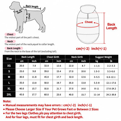 Pawxify DuoWarm Reversible Winter Dog Coat