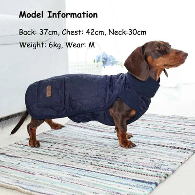Pawxify LongFit Dachshund Winter Coat