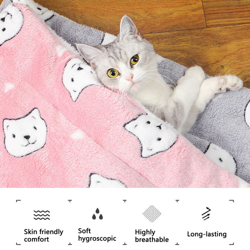 Pawxify CozyFlip Reversible Plush Pet Mat