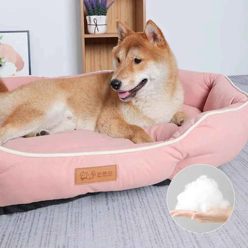 Pawxify CozyHaven Cushioned Bolster Dog Bed