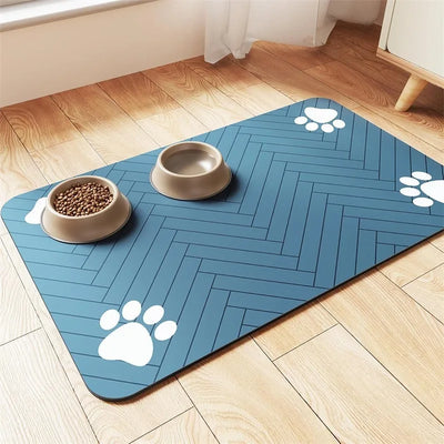 Pawxify Quick-Dry Absorbent Pet Feeding Mat