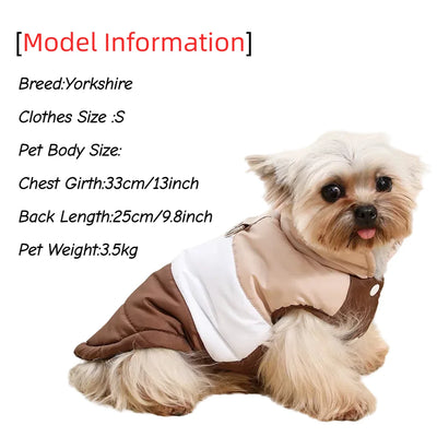Pawxify CozyClip Colorblock Winter Dog Vest