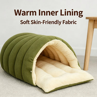 Pawxify CozyNest – Warm & Washable Cat Cave Bed