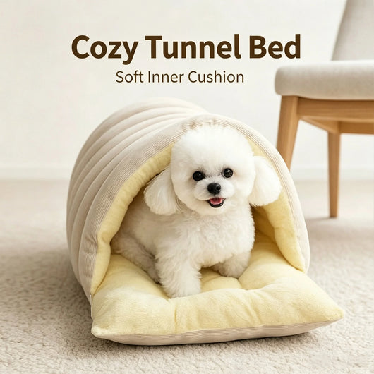 Pawxify CozyNest – Warm & Washable Cat Cave Bed