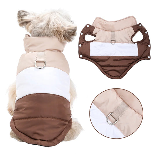 Pawxify CozyClip Colorblock Winter Dog Vest