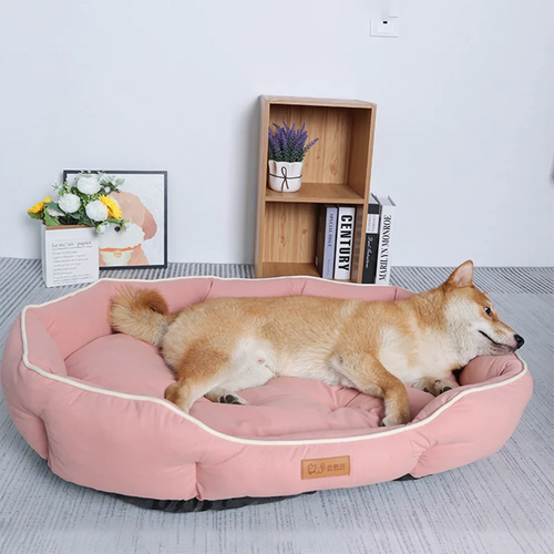 Pawxify CozyHaven Cushioned Bolster Dog Bed
