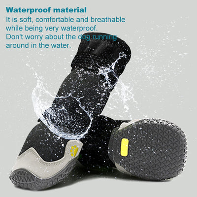 Pawxify TrailGrip Reflective Dog Boots – Set of 4