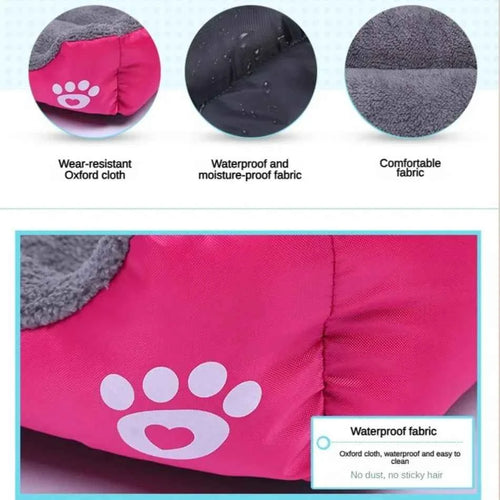 Pawxify CozyNest Plush Bolster Dog Bed