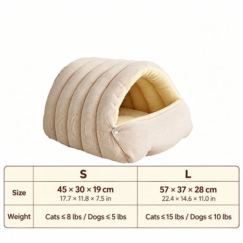 Pawxify CozyNest – Warm & Washable Cat Cave Bed