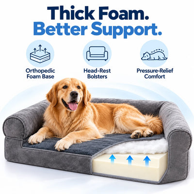 Pawxify CloudRest Orthopedic Bolster Dog Bed