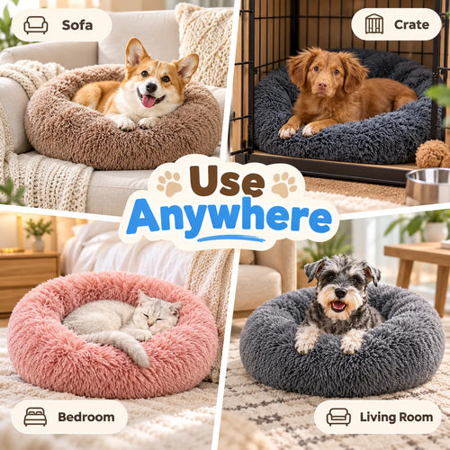 Pawxify Calming Donut Pet Bed