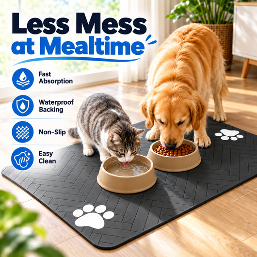 Pawxify Quick-Dry Absorbent Pet Feeding Mat