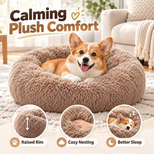 Pawxify Calming Donut Pet Bed
