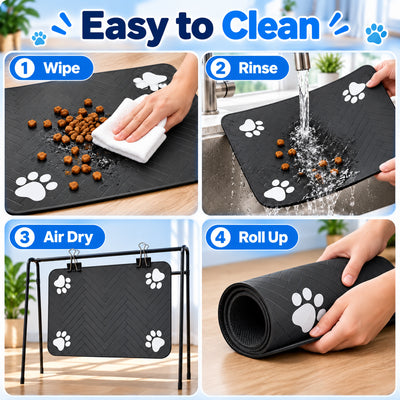 Pawxify Quick-Dry Absorbent Pet Feeding Mat