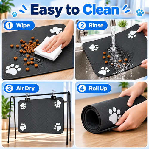 Pawxify Quick-Dry Absorbent Pet Feeding Mat