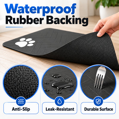 Pawxify Quick-Dry Absorbent Pet Feeding Mat