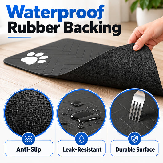 Pawxify Quick-Dry Absorbent Pet Feeding Mat