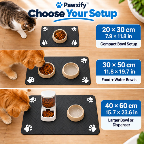 Pawxify Quick-Dry Absorbent Pet Feeding Mat