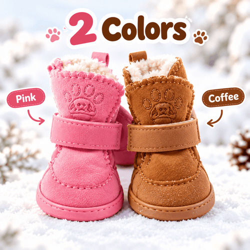 Pawxify WarmStep Plush Winter Dog Boots – Set of 4